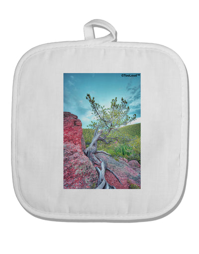 CO Cliffside Tree White Fabric Pot Holder Hot Pad-Pot Holder-TooLoud-White-Davson Sales