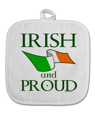 Irish and Proud White Fabric Pot Holder Hot Pad-Pot Holder-TooLoud-White-Davson Sales