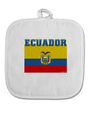 Ecuador Flag White Fabric Pot Holder Hot Pad-Pot Holder-TooLoud-White-Davson Sales