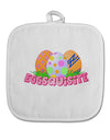 Eggsquisite White Fabric Pot Holder Hot Pad by TooLoud-Pot Holder-TooLoud-White-Davson Sales