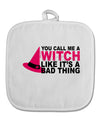 Witch - Bad Thing Hat White Fabric Pot Holder Hot Pad-Pot Holder-TooLoud-White-Davson Sales