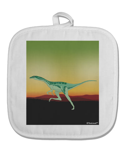 Ornithomimus Velox - Without Name White Fabric Pot Holder Hot Pad by TooLoud-Pot Holder-TooLoud-White-Davson Sales