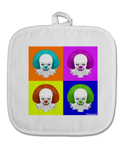 Clown Face Pop Art White Fabric Pot Holder Hot Pad-Pot Holder-TooLoud-White-Davson Sales