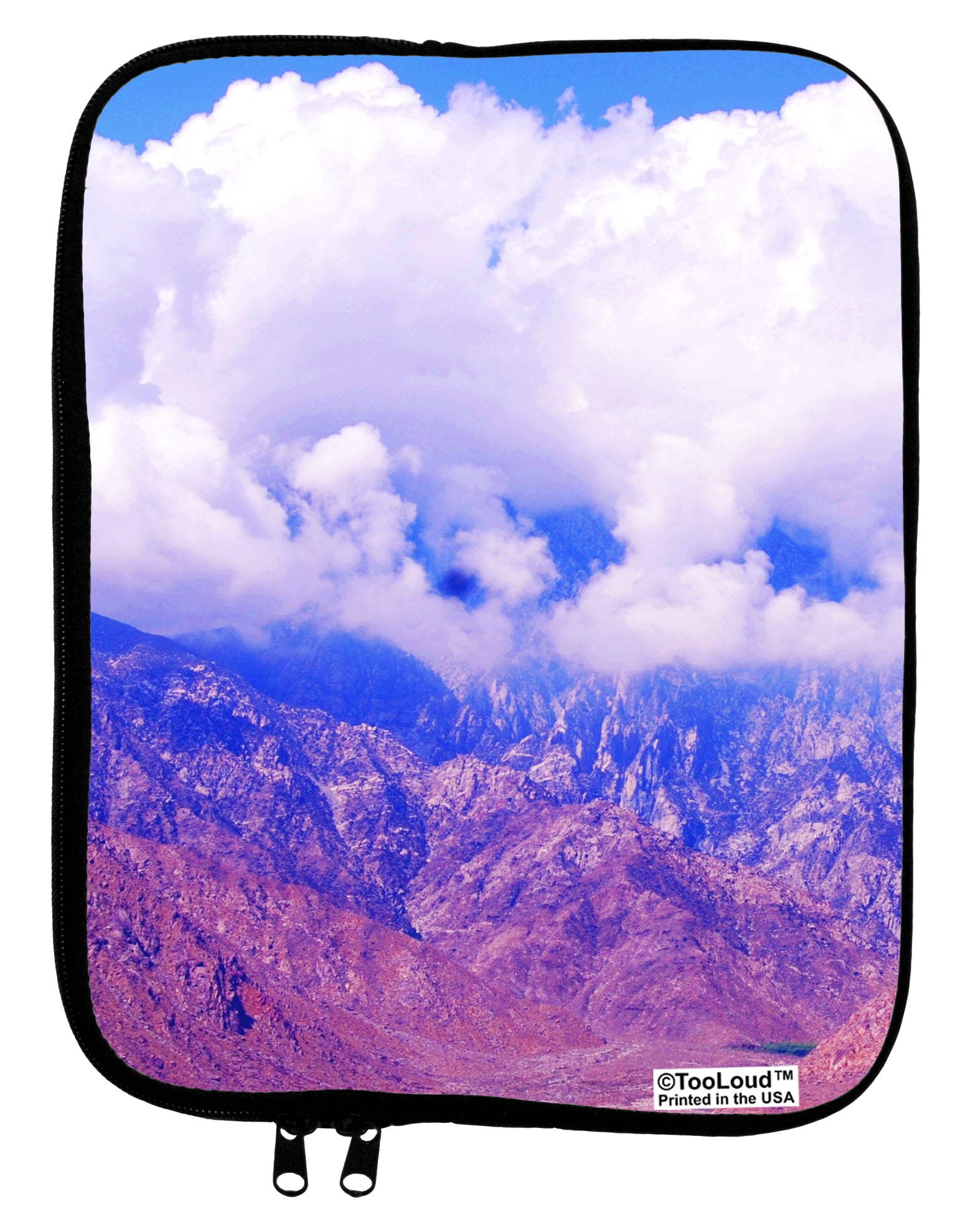 California Mountainscape 9 x 11.5 Tablet Sleeve All Over Print by TooLoud-TooLoud-White-Black-Davson Sales