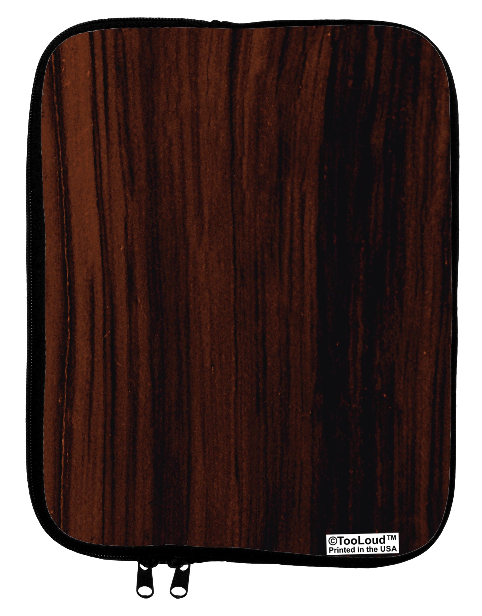 Dark Wood Look 9 x 11.5 Tablet Sleeve All Over Print by TooLoud-TooLoud-White-Black-Davson Sales