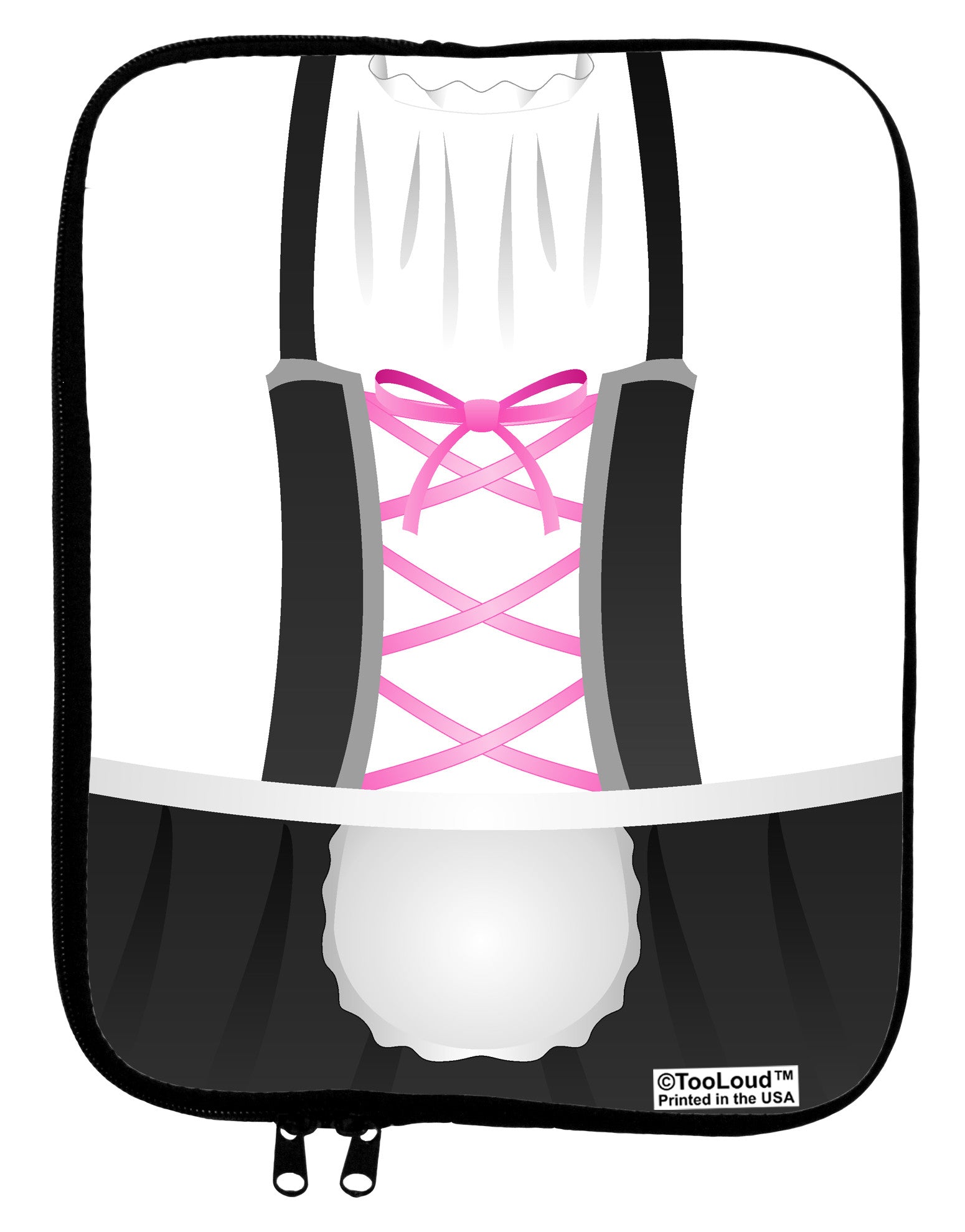 Dirndl Costume Black 9 x 11.5 Tablet Sleeve All Over Print by TooLoud-TooLoud-White-Black-Davson Sales