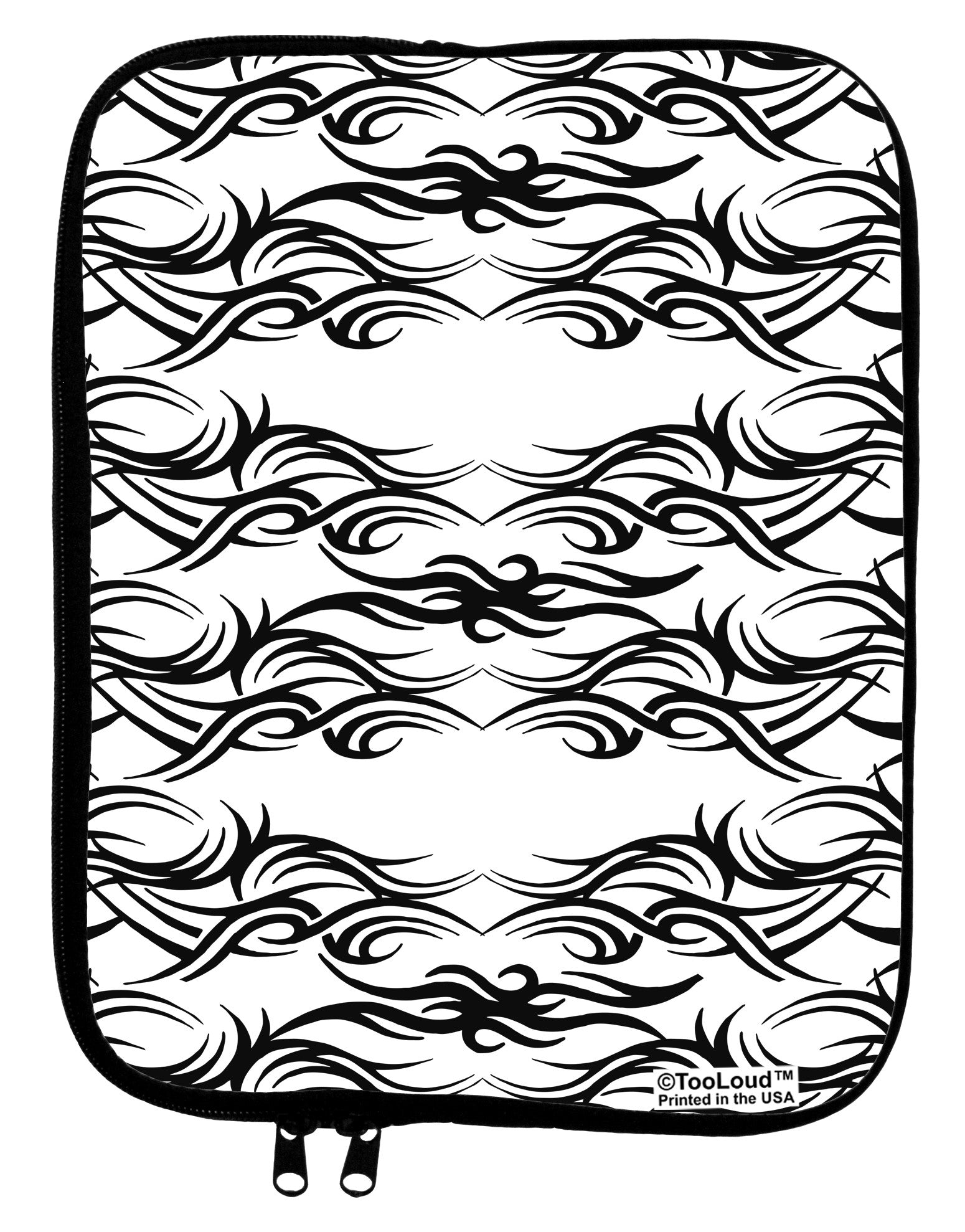 Tribal Pattern AOP 9 x 11.5 Tablet Sleeve All Over Print by TooLoud-TooLoud-White-Black-Davson Sales