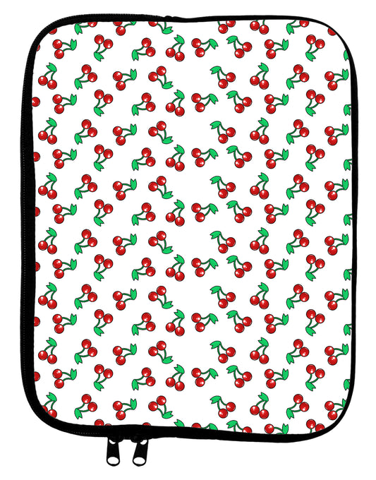 Cherries Everywhere 9 x 11.5 Tablet Sleeve by TooLoud-TooLoud-White-Black-Davson Sales