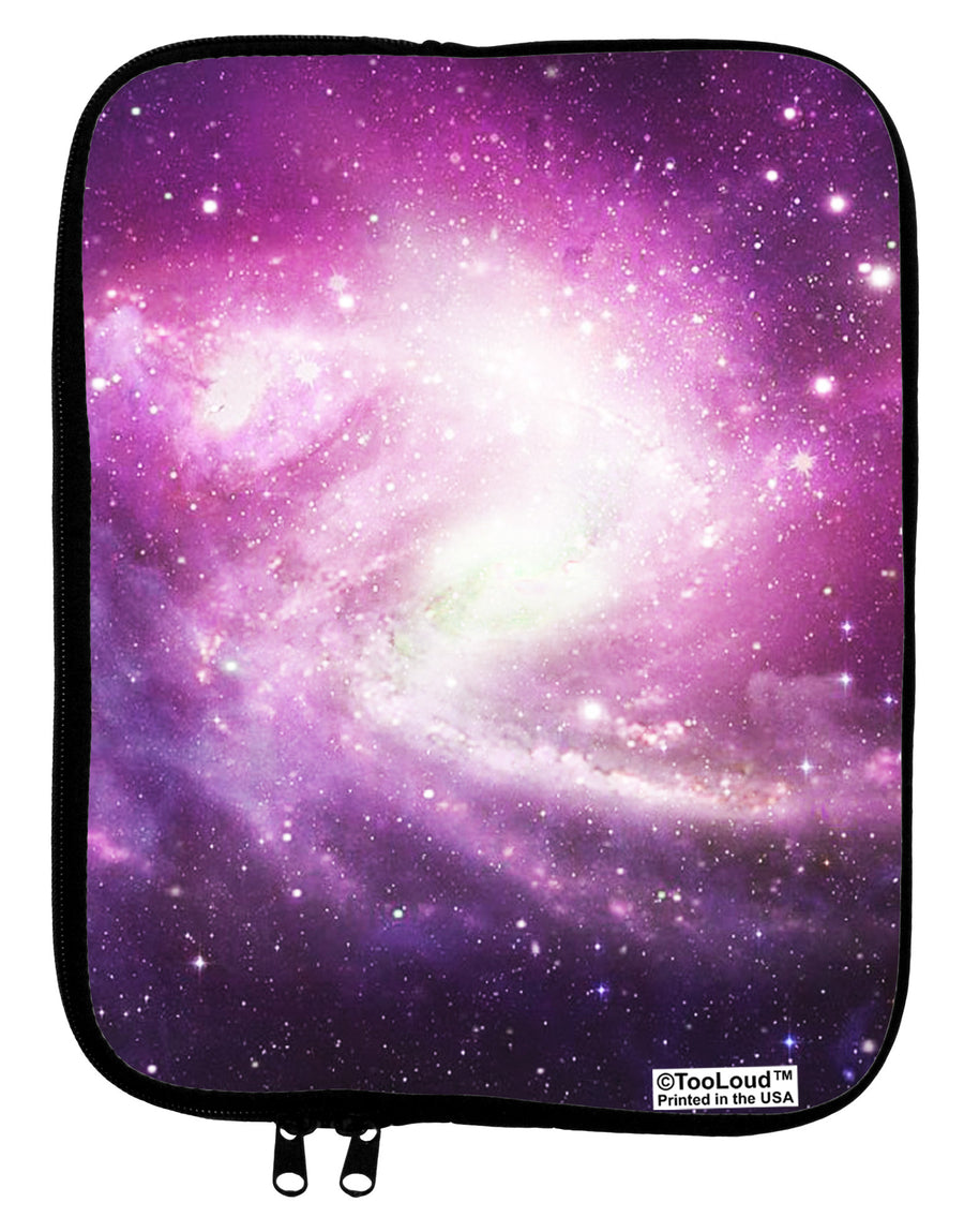 Purple Galaxy AOP 9 x 11.5 Tablet Sleeve All Over Print-TooLoud-White-Black-Davson Sales