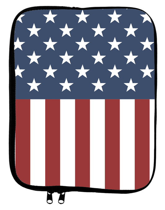 Stars and Stripes American Flag 9 x 11.5 Tablet Sleeve All Over Print by TooLoud-TooLoud-White-Black-Davson Sales