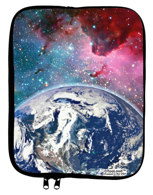 Fantasy Galactic Earth All Over 9 x 11.5 Tablet Sleeve All Over Print by TooLoud-TooLoud-White-Black-Davson Sales