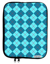 Blue Argyle AOP 9 x 11.5 Tablet Sleeve All Over Print by TooLoud-TooLoud-White-Black-Davson Sales