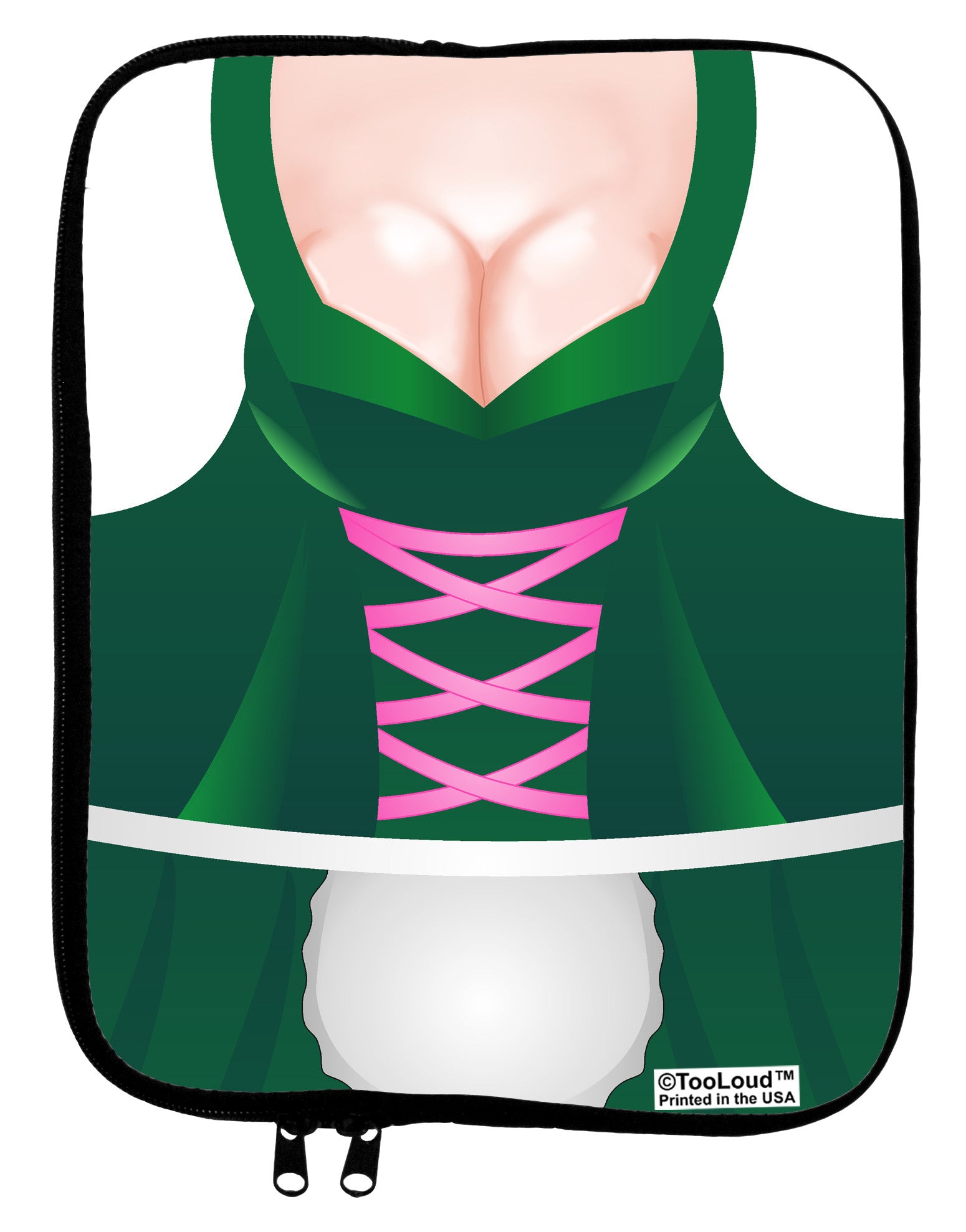 Sexy Dirndl Costume Green 9 x 11.5 Tablet Sleeve All Over Print by TooLoud-TooLoud-White-Black-Davson Sales