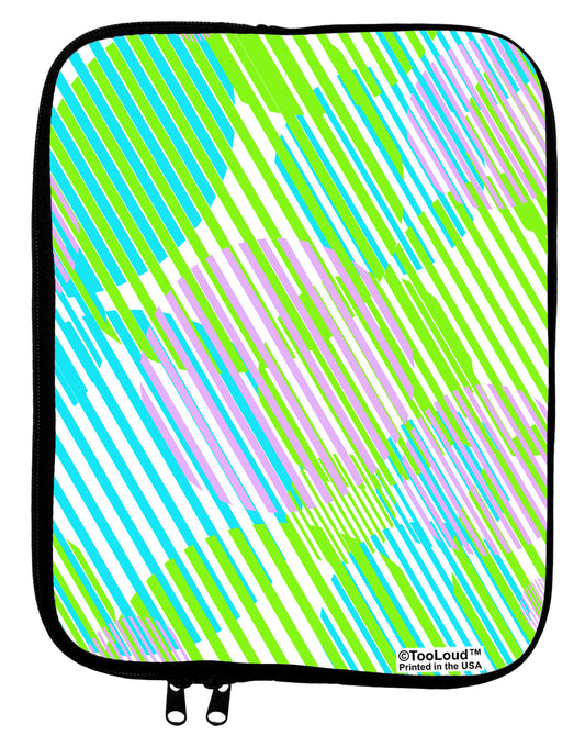 Geometric Circles Pattern AOP 9 x 11.5 Tablet Sleeve All Over Print by TooLoud-TooLoud-White-Black-Davson Sales