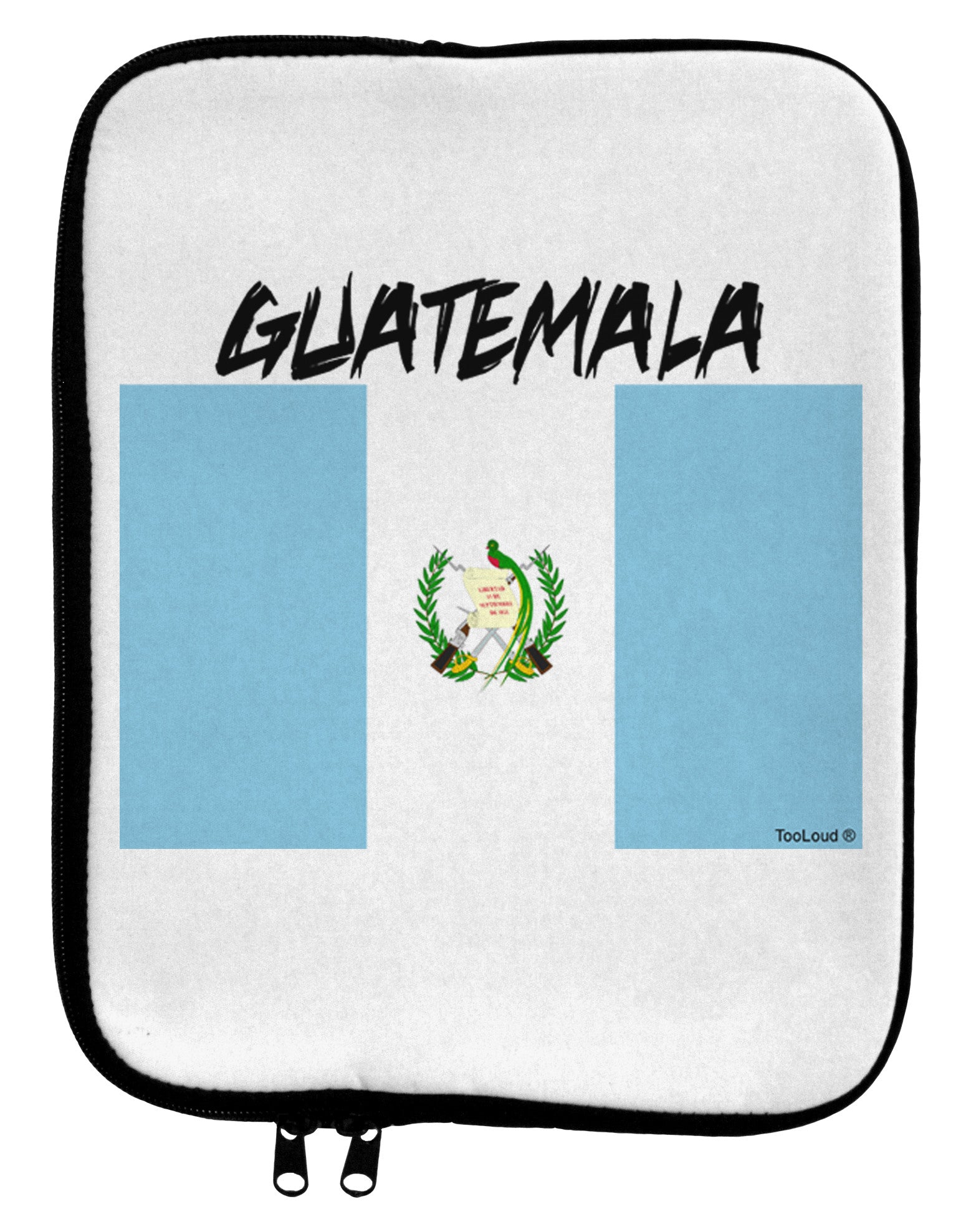 Guatamelan Flag Design 9 x 11.5 Tablet Sleeve by TooLoud-TooLoud-White-Black-Davson Sales