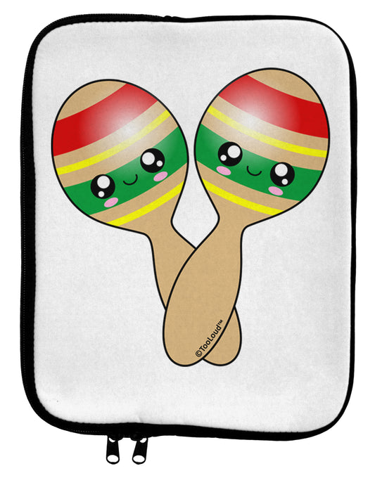 Cute Maracas Design 9 x 11.5 Tablet Sleeve by TooLoud-TooLoud-White-Black-Davson Sales