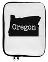 Oregon - United States Shape 9 x 11.5 Tablet Sleeve by TooLoud-TooLoud-White-Black-Davson Sales