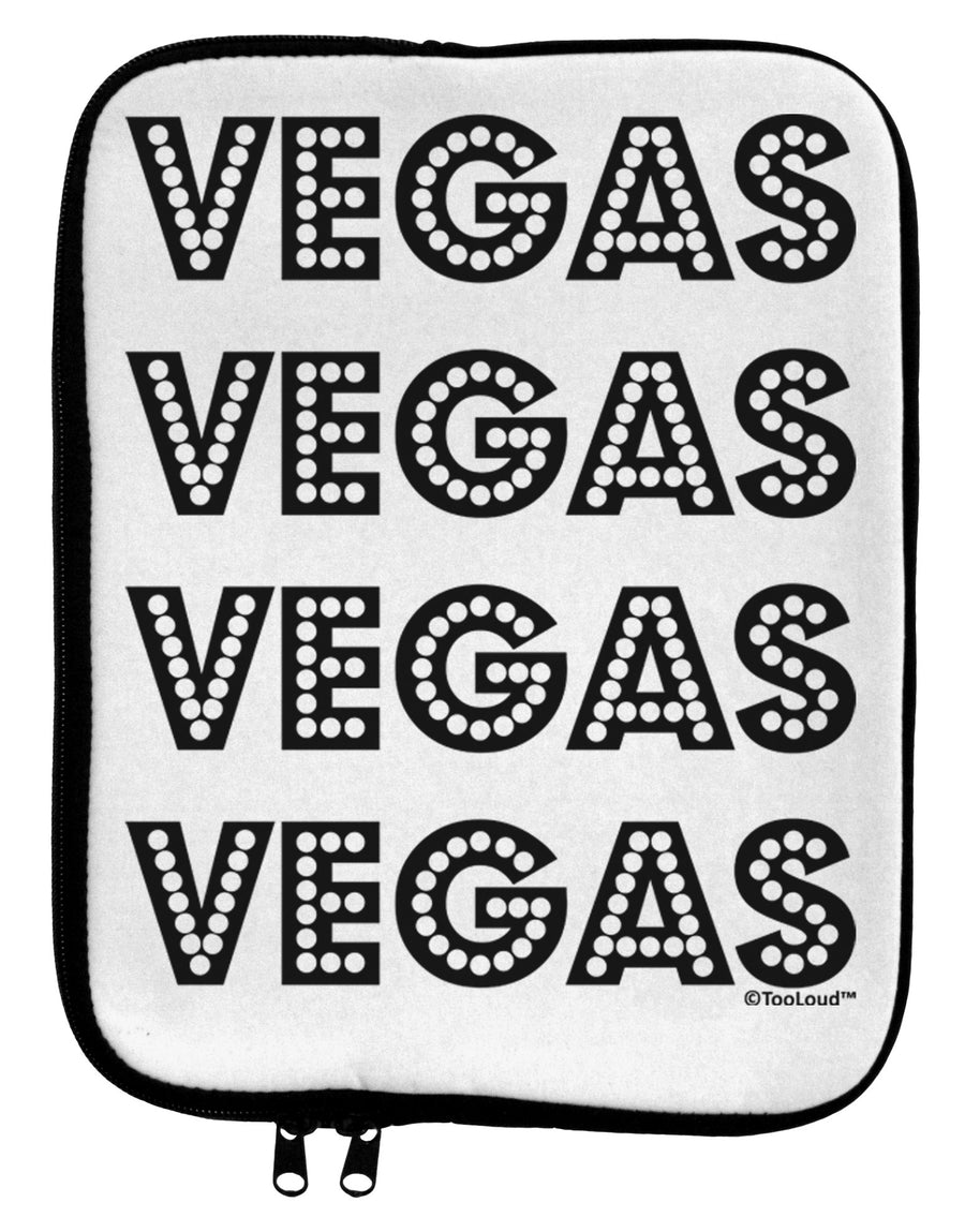 Vegas - Vegas Style Show Lights 9 x 11.5 Tablet Sleeve by TooLoud-TooLoud-White-Black-Davson Sales