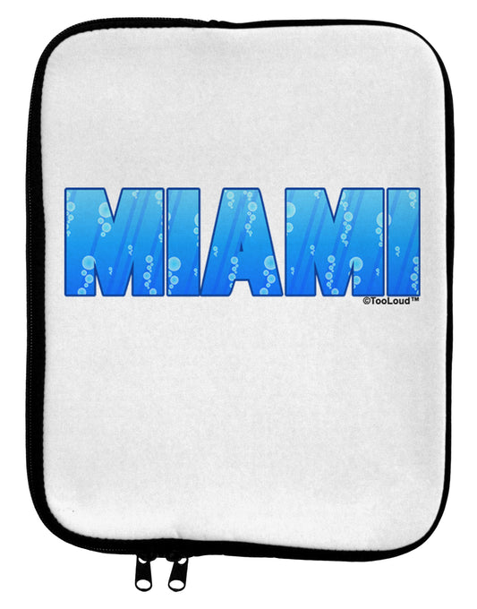 Miami Ocean Bubbles 9 x 11.5 Tablet Sleeve by TooLoud-TooLoud-White-Black-Davson Sales