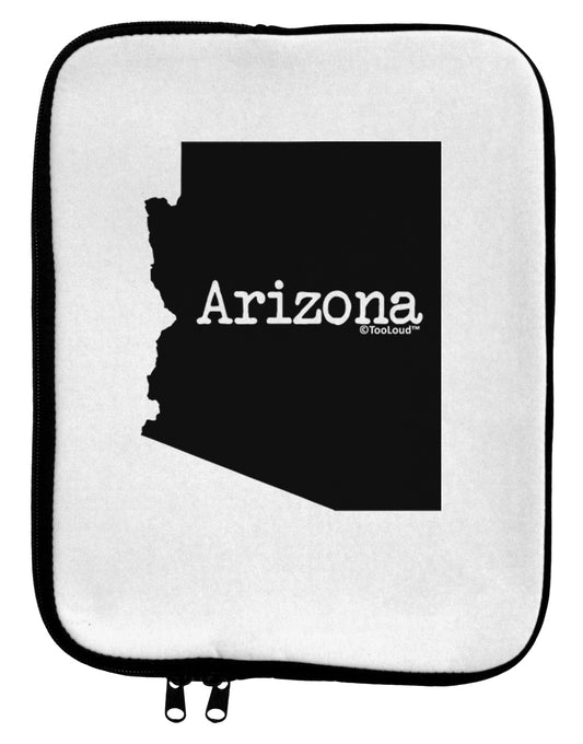 Arizona - United States Shape 9 x 11.5 Tablet Sleeve by TooLoud-TooLoud-White-Black-Davson Sales