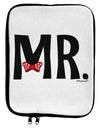 Matching Mr and Mrs Design - Mr Bow Tie 9 x 11.5 Tablet Sleeve by TooLoud-TooLoud-White-Black-Davson Sales