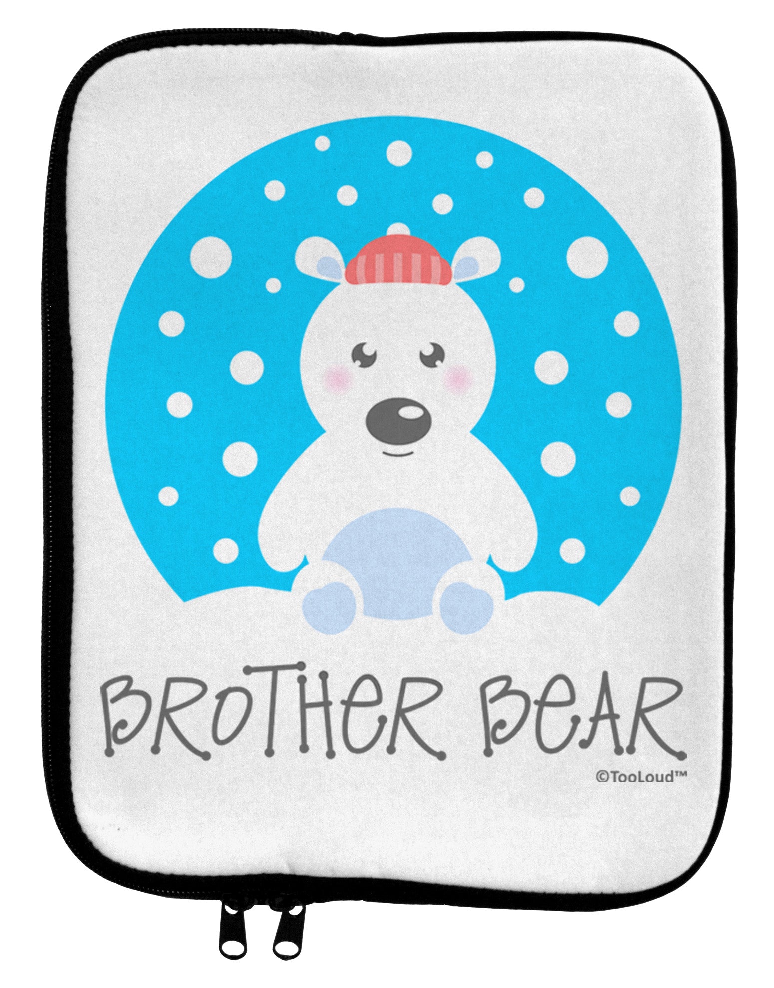 Matching Polar Bear Family - Brother Bear 9 x 11.5 Tablet Sleeve by TooLoud-TooLoud-White-Black-Davson Sales