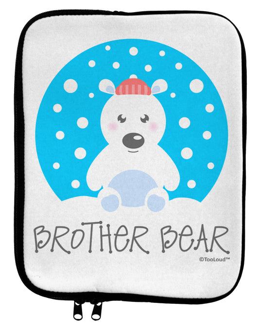 Matching Polar Bear Family - Brother Bear 9 x 11.5 Tablet Sleeve by TooLoud-TooLoud-White-Black-Davson Sales