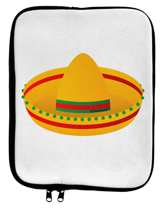 Sombrero Design 9 x 11.5 Tablet Sleeve by TooLoud-TooLoud-White-Black-Davson Sales