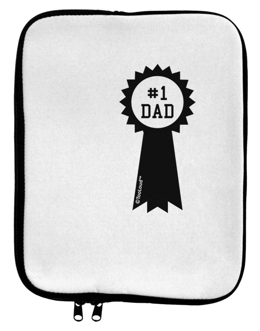 Number One Dad Award Ribbon 9 x 11.5 Tablet Sleeve by TooLoud-TooLoud-White-Black-Davson Sales