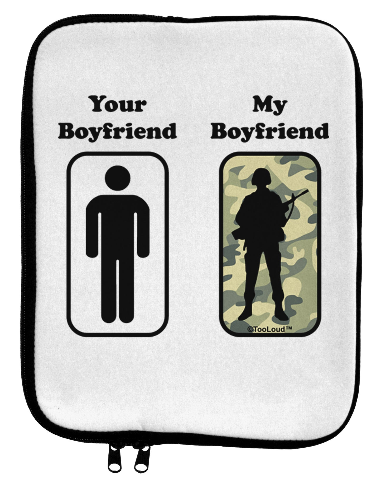 Your Boyfriend My Boyfriend 9 x 11.5 Tablet Sleeve by TooLoud-TooLoud-White-Black-Davson Sales
