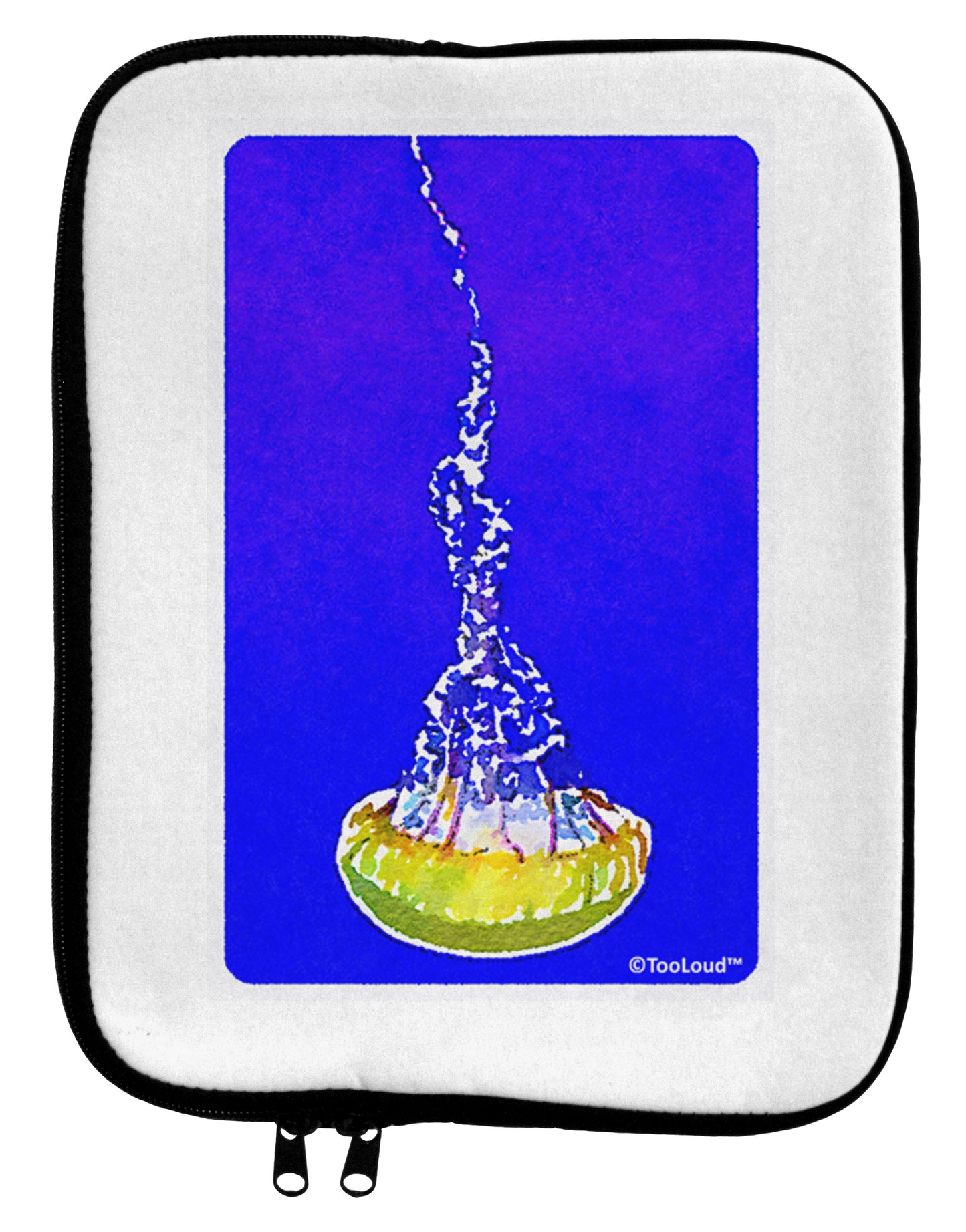 Solo Jellyfish Watercolor 9 x 11.5 Tablet Sleeve by TooLoud-TooLoud-White-Black-Davson Sales