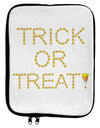 Trick or Treat Candy Corn Halloween 9 x 11.5 Tablet Sleeve-TooLoud-White-Black-Davson Sales