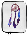 Graphic Feather Design - Galaxy Dreamcatcher 9 x 11.5 Tablet Sleeve by TooLoud-TooLoud-White-Black-Davson Sales