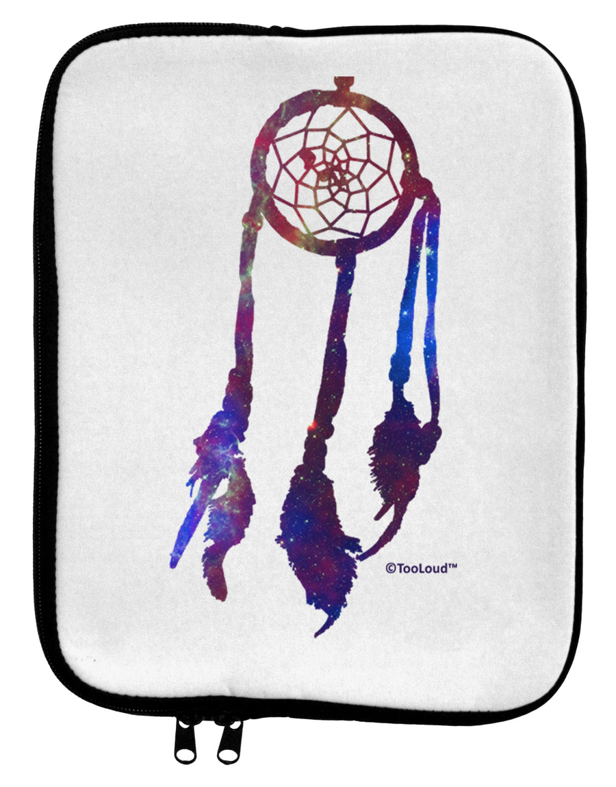 Graphic Feather Design - Galaxy Dreamcatcher 9 x 11.5 Tablet Sleeve by TooLoud-TooLoud-White-Black-Davson Sales