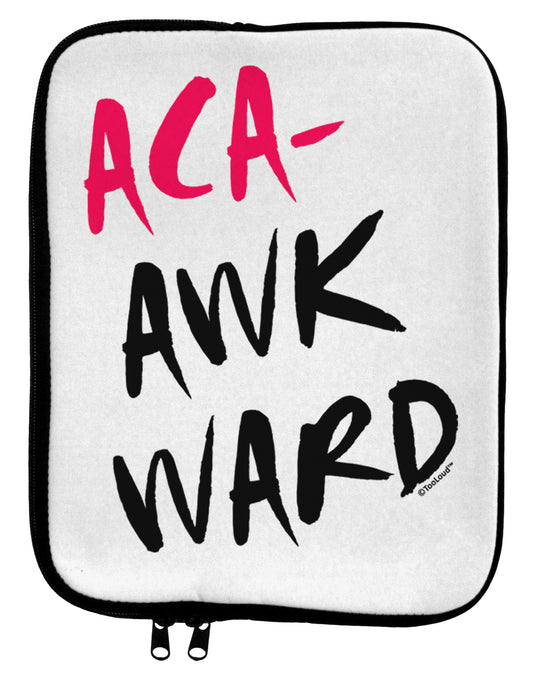 Aca-Awkward 9 x 11.5 Tablet Sleeve by TooLoud-TooLoud-White-Black-Davson Sales