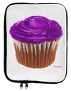 Giant Bright Purple Cupcake 9 x 11.5 Tablet Sleeve by TooLoud-TooLoud-White-Black-Davson Sales