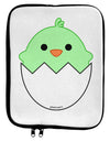 Cute Hatching Chick - Green 9 x 11.5 Tablet Sleeve by TooLoud-TooLoud-White-Black-Davson Sales