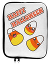 Happy Halloween Cute Candy Corn 9 x 11.5 Tablet Sleeve-TooLoud-White-Black-Davson Sales