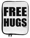 Free Hugs 9 x 11.5 Tablet Sleeve by TooLoud-TooLoud-White-Black-Davson Sales