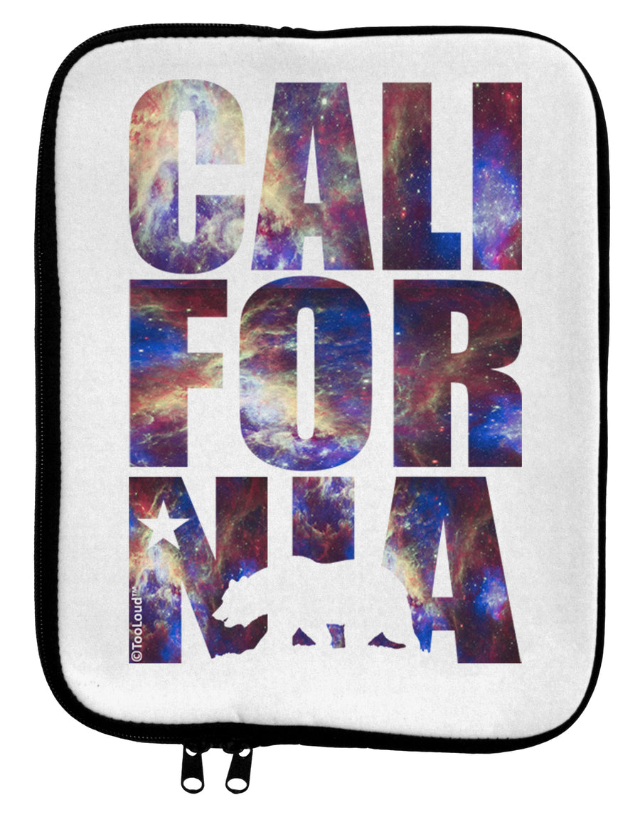 California Republic Design - Space Nebula Print 9 x 11.5 Tablet Sleeve by TooLoud-TooLoud-White-Black-Davson Sales