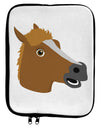 Silly Cartoon Horse Head 9 x 11.5 Tablet Sleeve by TooLoud-TooLoud-White-Black-Davson Sales