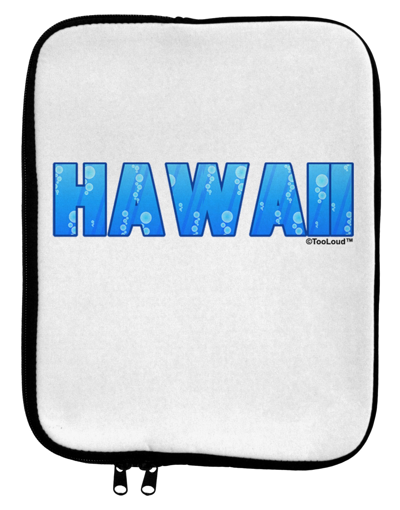 Hawaii Ocean Bubbles 9 x 11.5 Tablet Sleeve by TooLoud-TooLoud-White-Black-Davson Sales