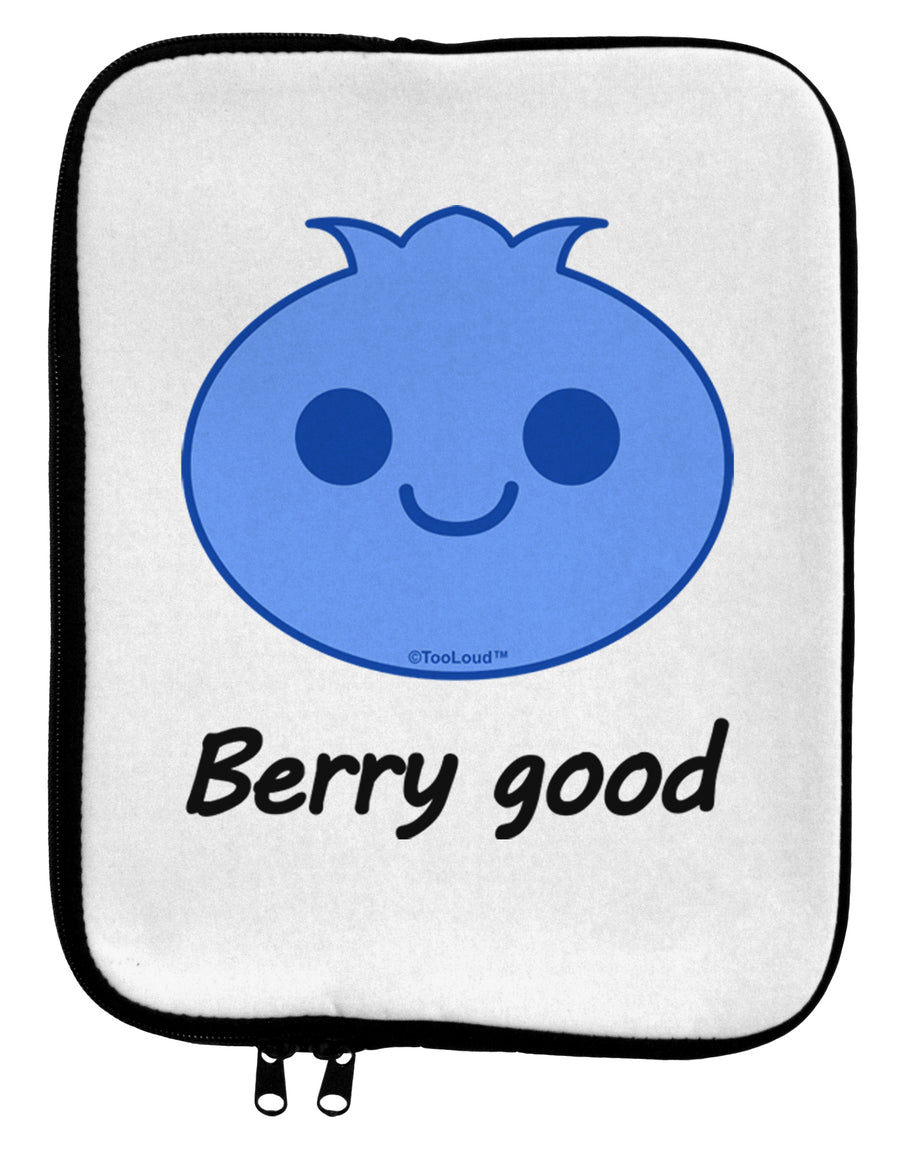 Blueberry - Berry Good 9 x 11.5 Tablet Sleeve-TooLoud-White-Black-Davson Sales