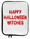Happy Halloween Witches Blood Red 9 x 11.5 Tablet Sleeve-TooLoud-White-Black-Davson Sales