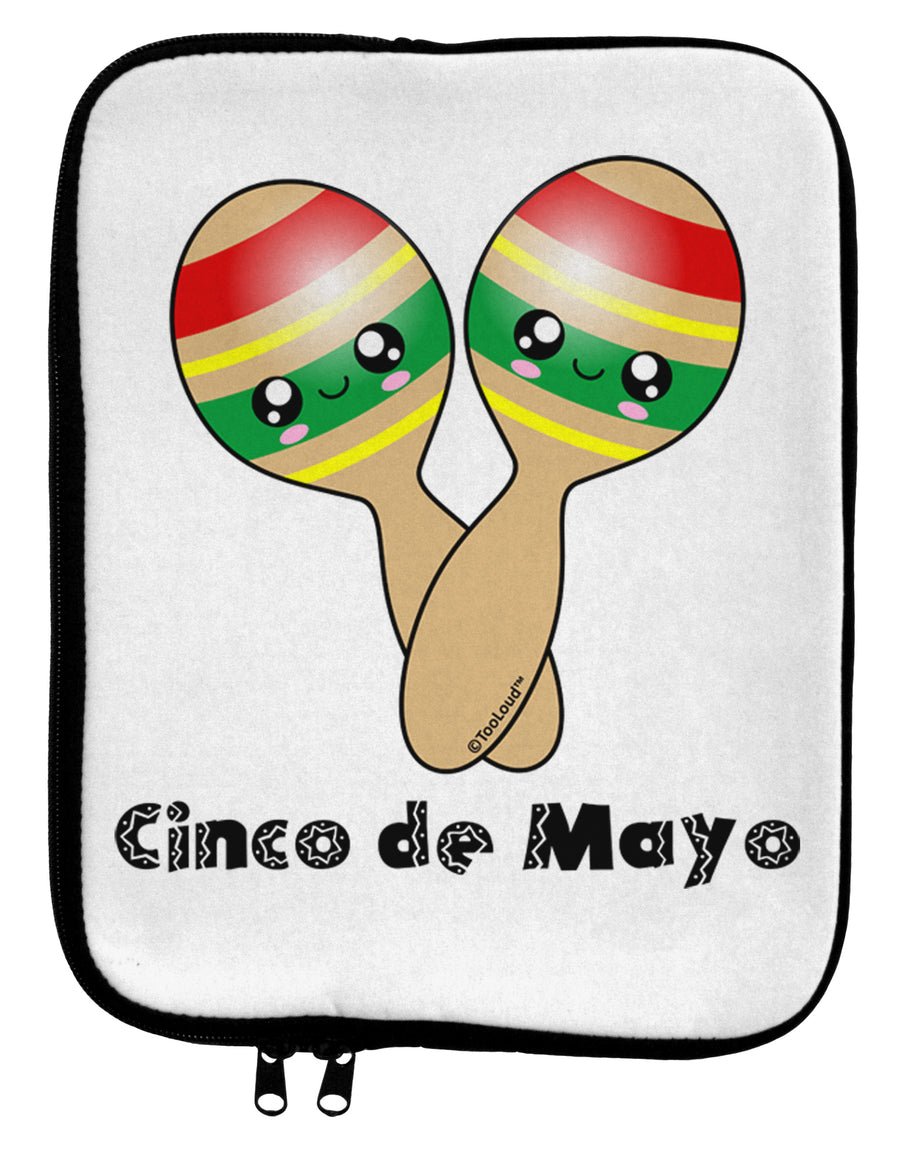 Cute Maracas Design - Cinco de Mayo 9 x 11.5 Tablet Sleeve by TooLoud-TooLoud-White-Black-Davson Sales