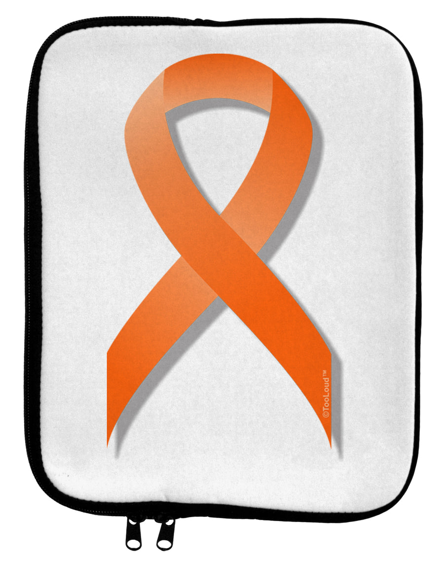 Leukemia Awareness Ribbon - Orange 9 x 11.5 Tablet Sleeve by TooLoud-TooLoud-White-Black-Davson Sales