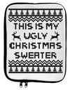 This Is My Ugly Christmas Sweater 9 x 11.5 Tablet Sleeve-TooLoud-White-Black-Davson Sales