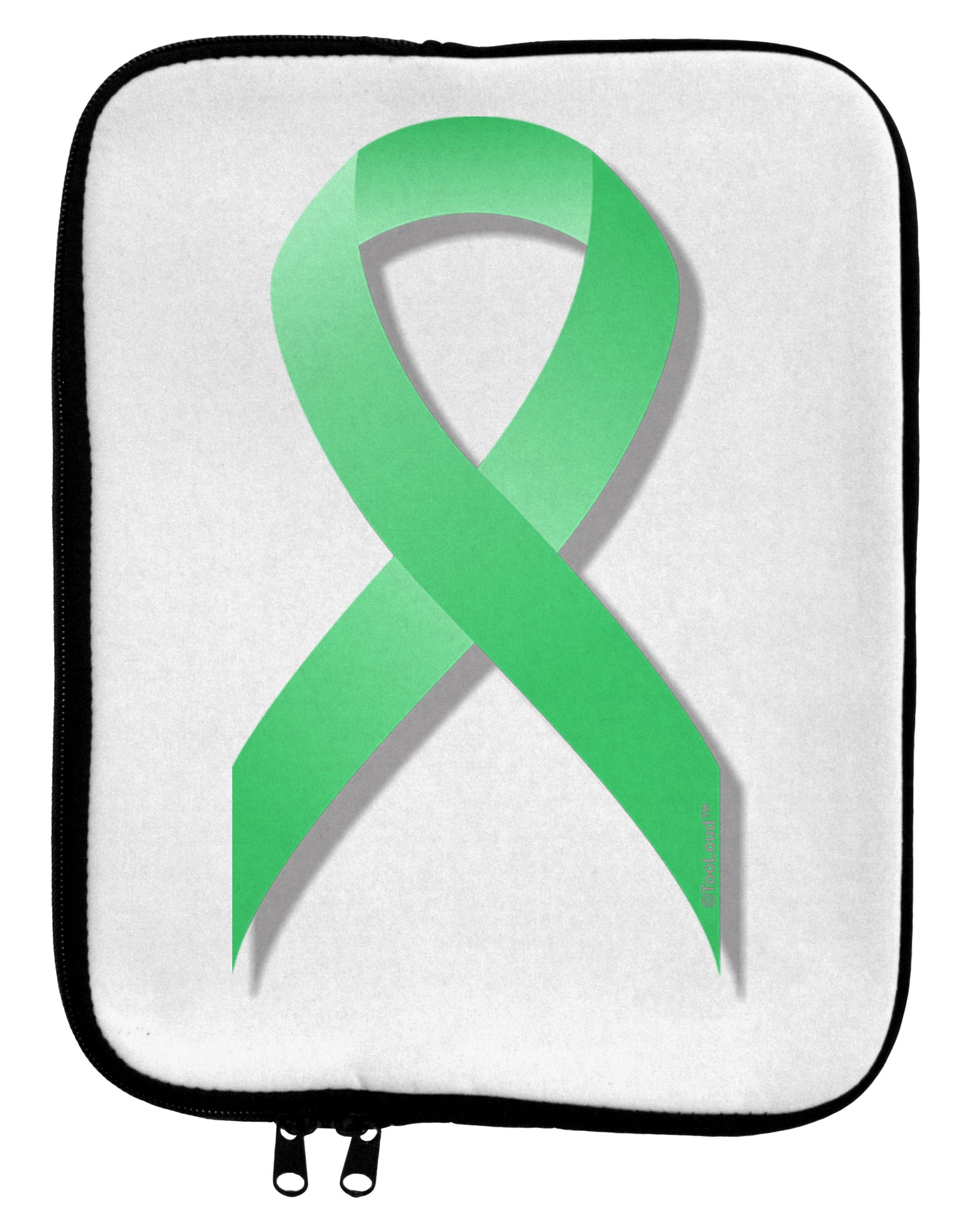 Celiac Disease Awareness Ribbon - Light Green 9 x 11.5 Tablet Sleeve by TooLoud-TooLoud-White-Black-Davson Sales