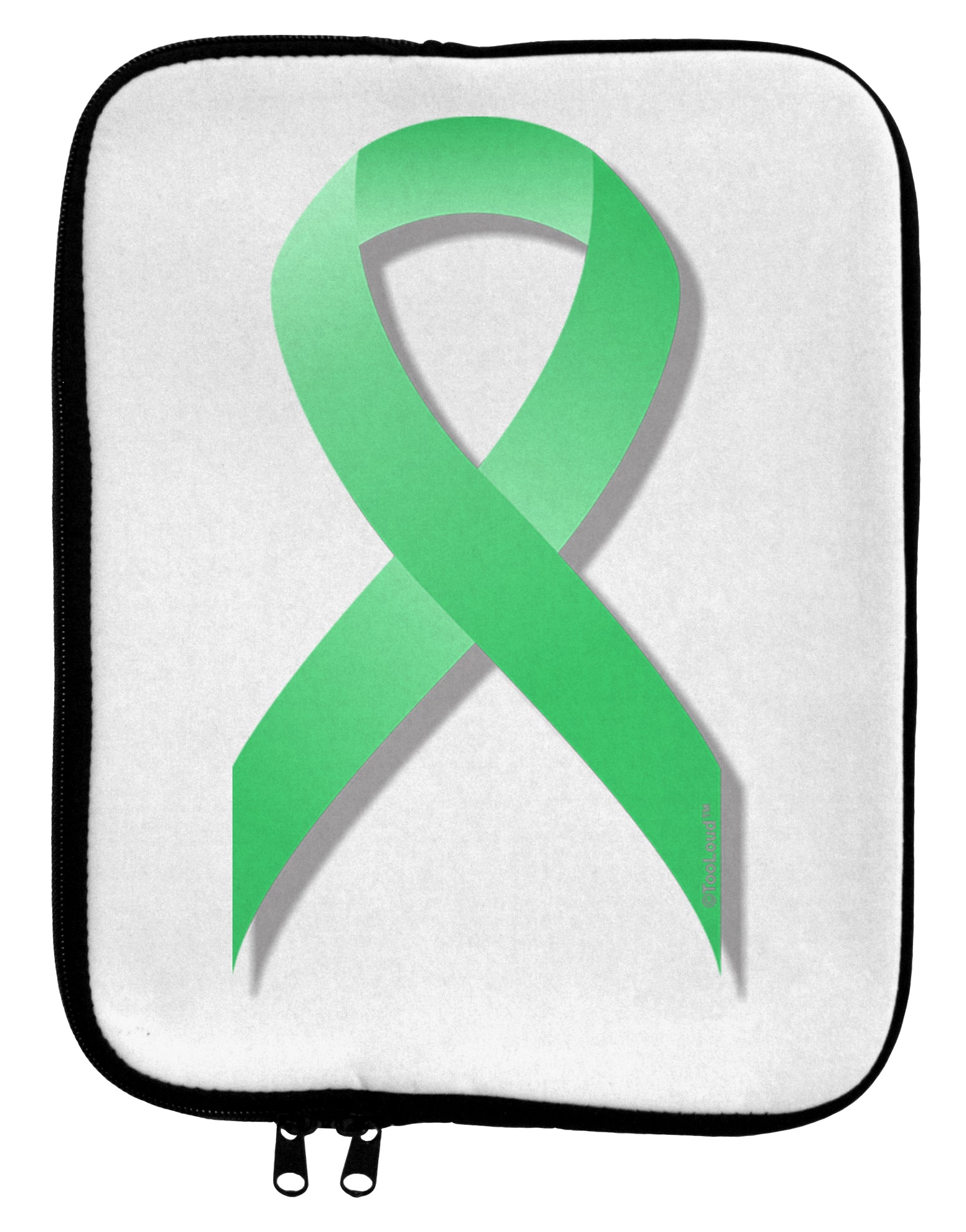 Celiac Disease Awareness Ribbon - Light Green 9 x 11.5 Tablet Sleeve by TooLoud-TooLoud-White-Black-Davson Sales