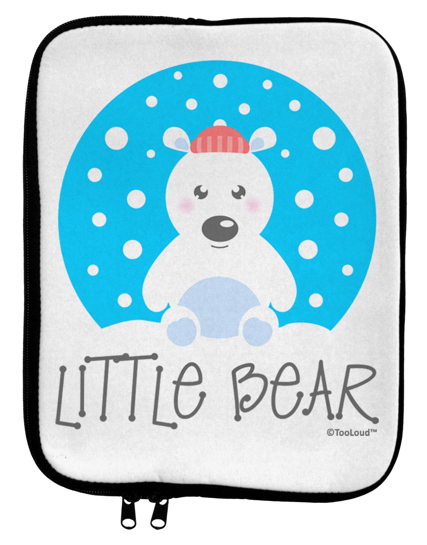 Matching Polar Bear Family - Little Bear 9 x 11.5 Tablet Sleeve by TooLoud-TooLoud-White-Black-Davson Sales